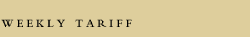 Weekly Tariff